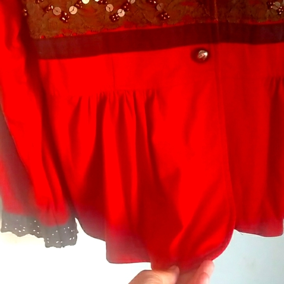 tank top and Jacket brown and dark orange colour - Picture 5 of 12